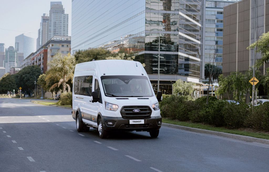 Ford Transit Minibus.
